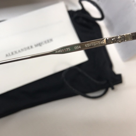 Alexander McQueen 65MM Oversized Crystal Sunglasses - Picture 7 of 10